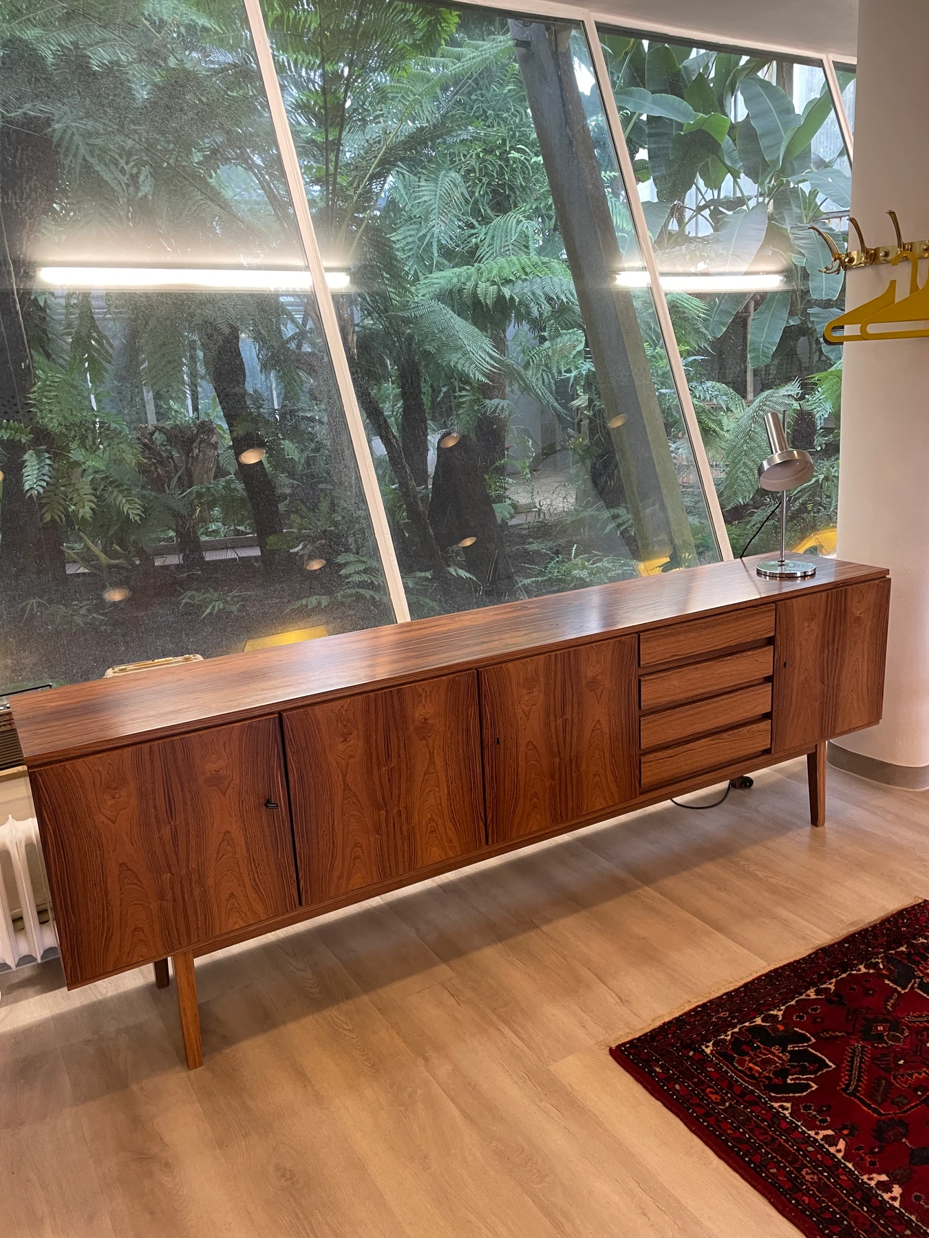 A sideboard inside the café.